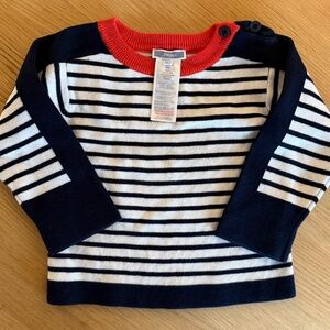 Jacadi Striped Baby Sweater | 24 Months | Unisex